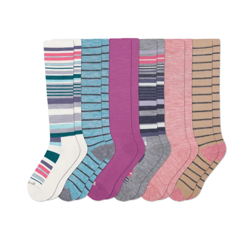 6 Pack - Women's Compression Socks