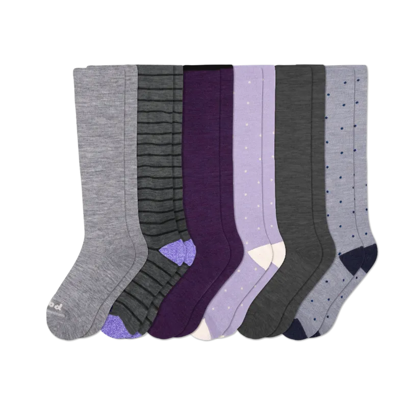 6 Pack - Women's Compression Socks