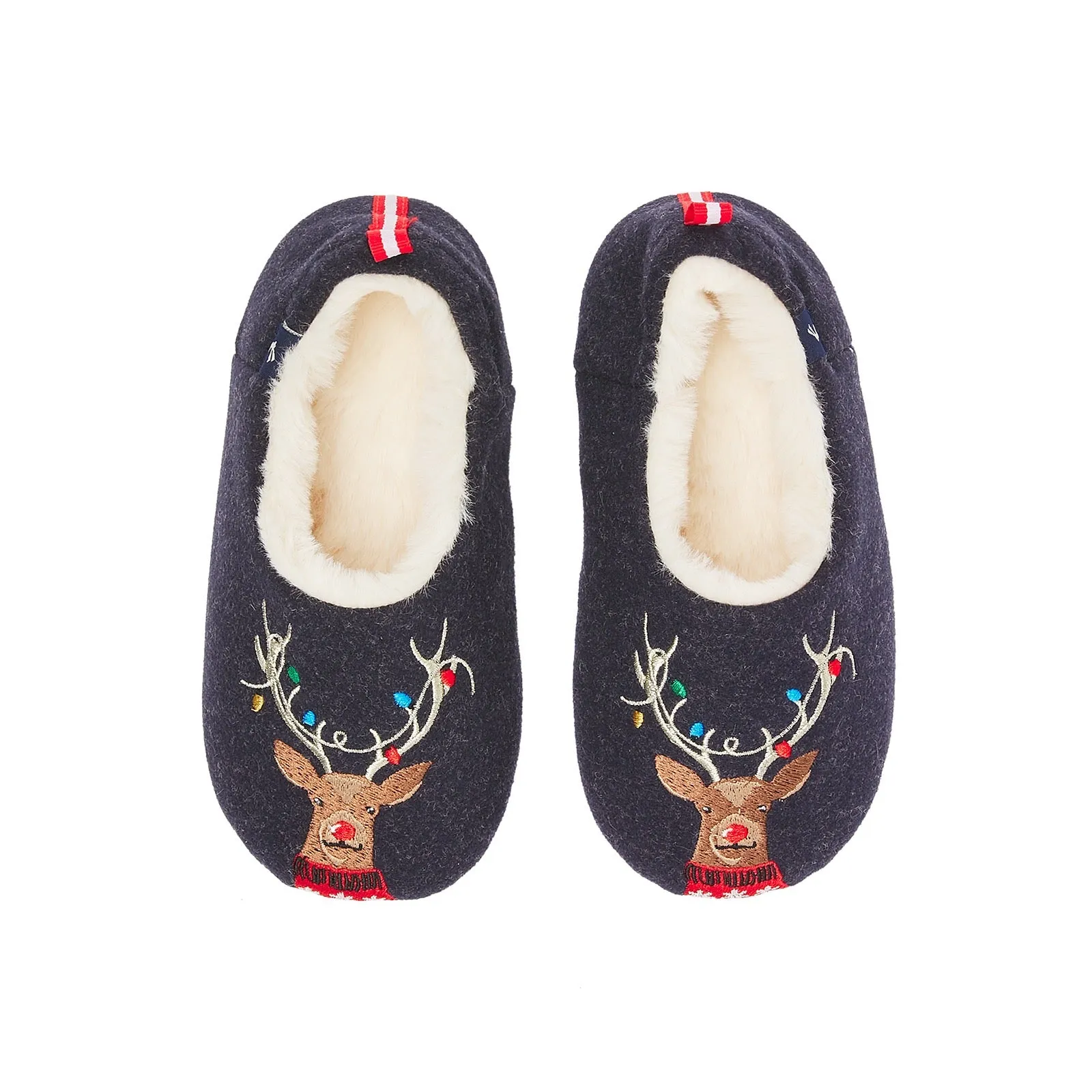 Joules Reindeer Slippers 218576