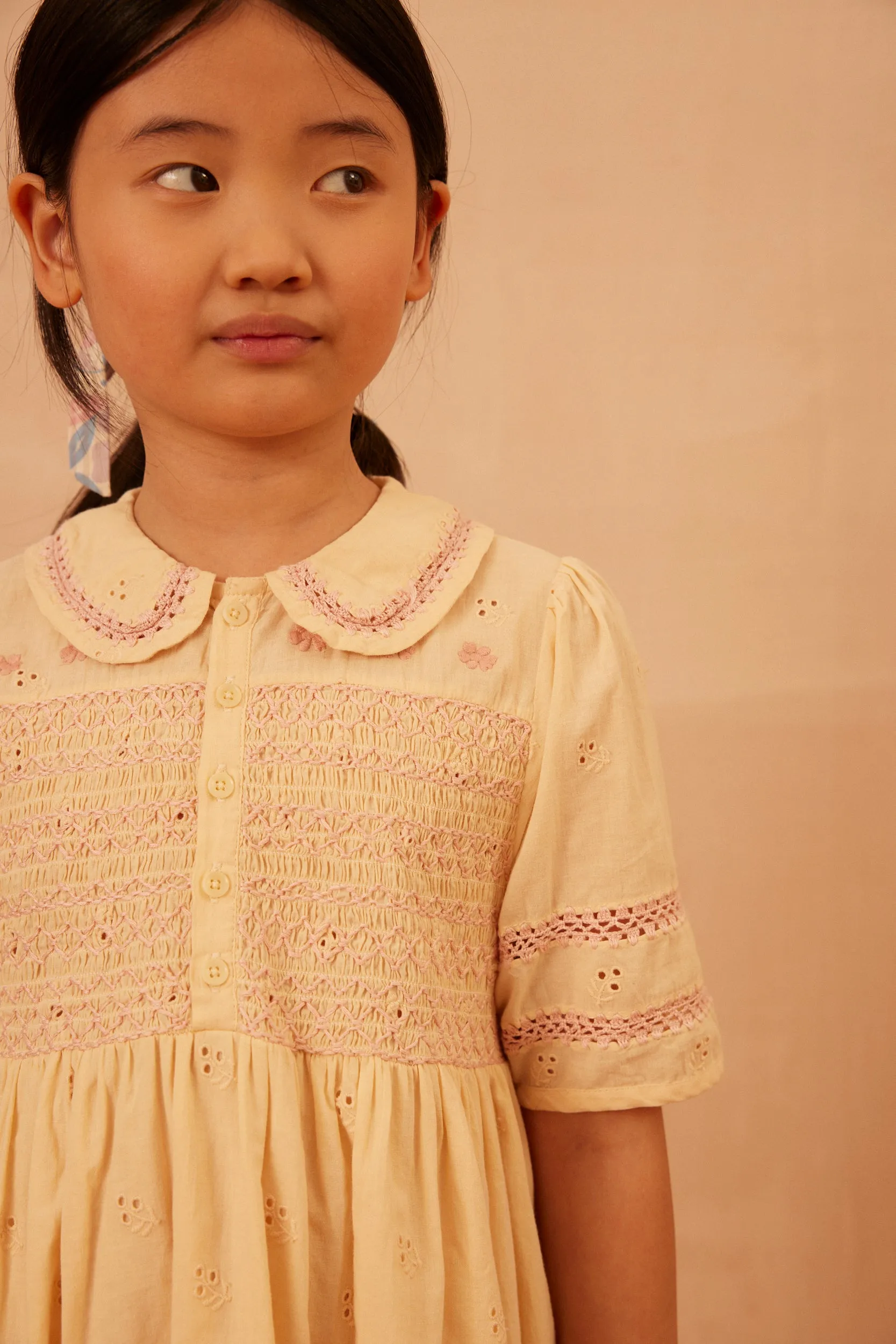 Lucie Dress - Milk Broderie Anglaise