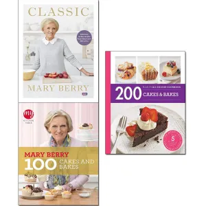 Mary berry classic [hardcover], my kitchen table and 200 cakes & bakes 3 books collection set