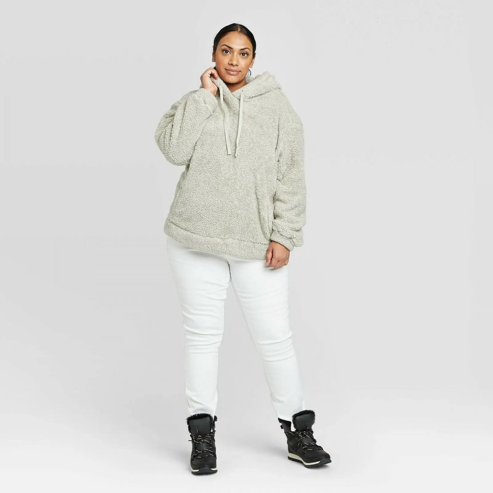 Universal Thread Women's Sherpa Sweatshirt Hoodie